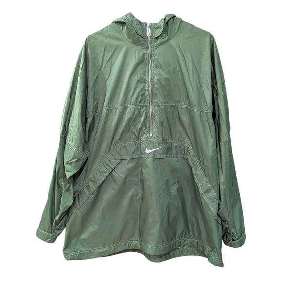 Nike Other - VTG Nike Center Logo Cagoule Windbreaker Jacket Sage Green & Silver Men's XL